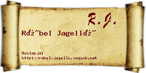 Rábel Jagelló névjegykártya
